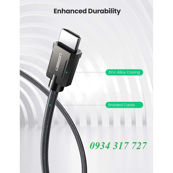 Cáp HDMI 2.1 hỗ trợ 8K/60Hz dài 1-3m UGREEN HD140